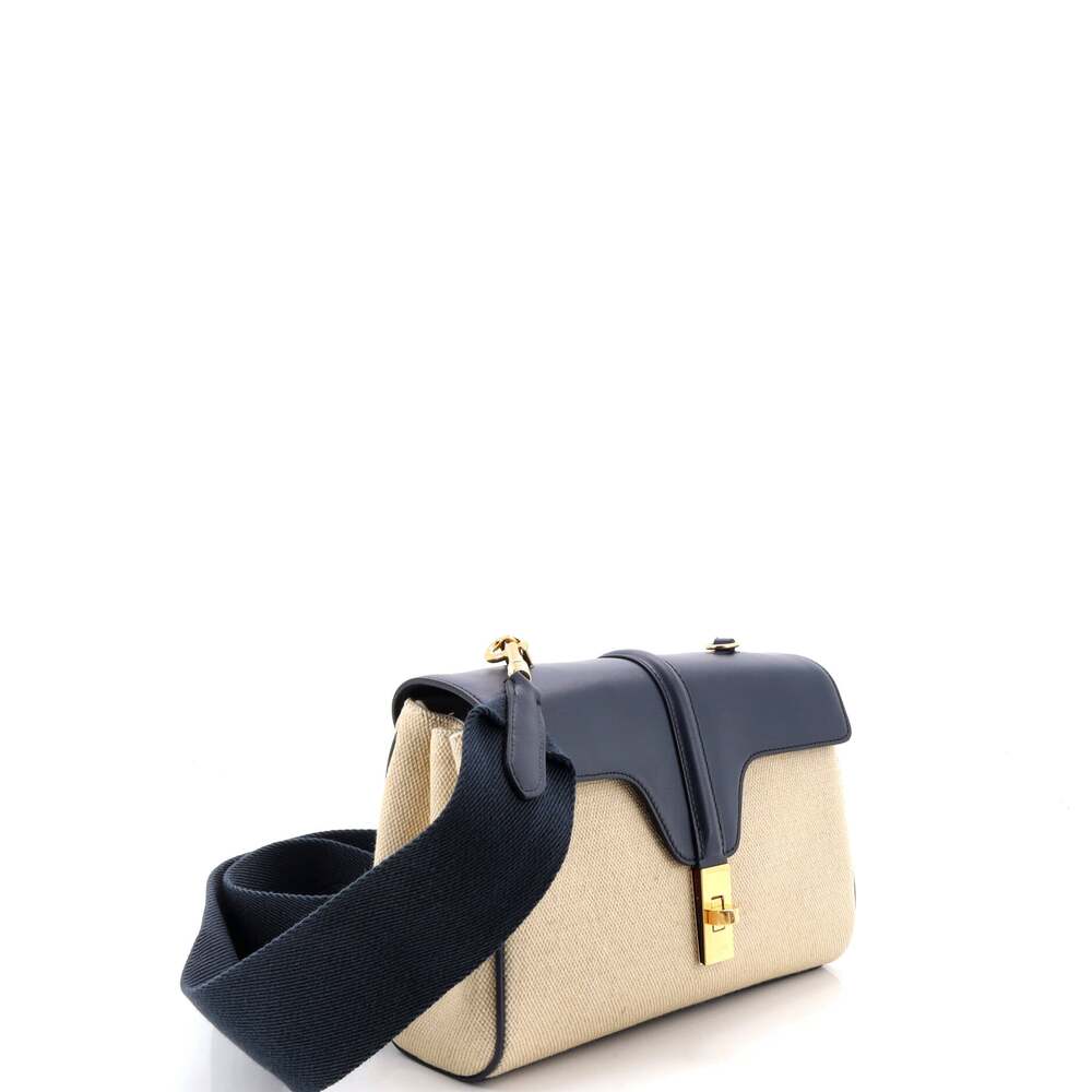 Celine Soft 16 Bag Canvas And Leather #252848C15B - Picture 2 of 7